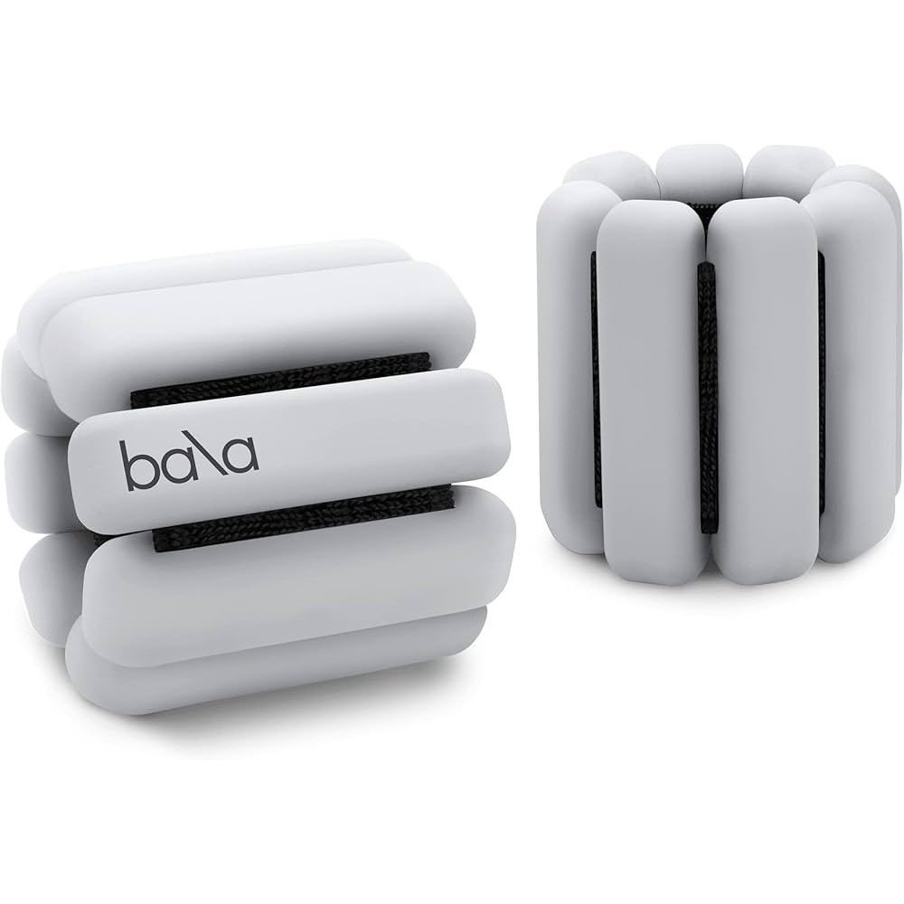 Bala‎ Bangles 1 lb Ankle Weights Set of 2 White Fitness Accessories